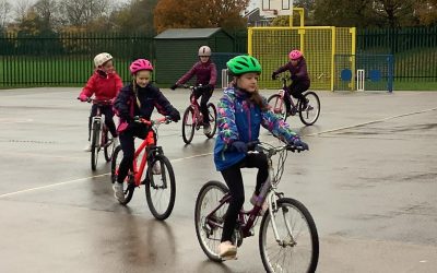 Year 6 have Take Part in Bikeability Level 2