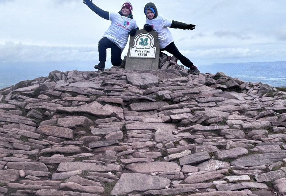 Elliot tackles Pen y Fan to raise funds for Dementia UK.