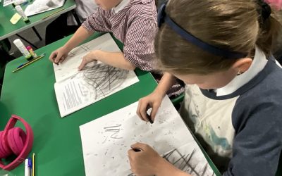 Gestural Drawing with Charcoal